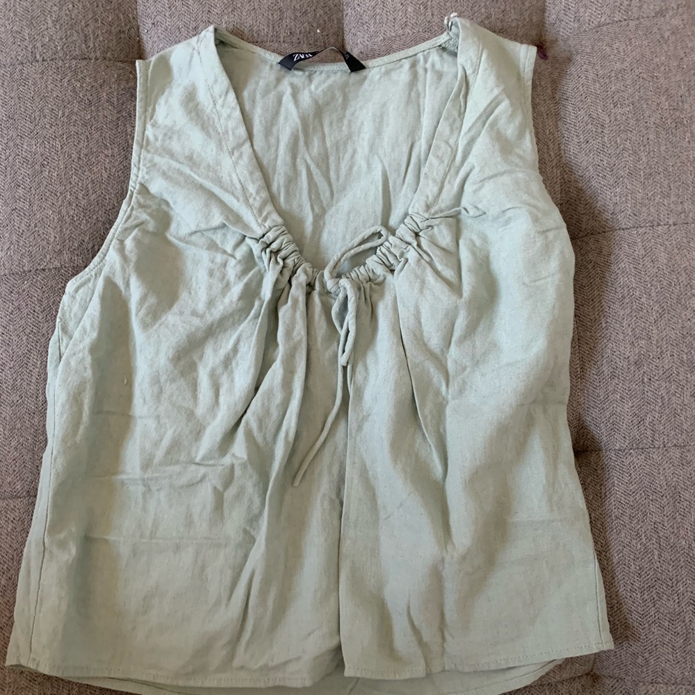 Linen tunic tank